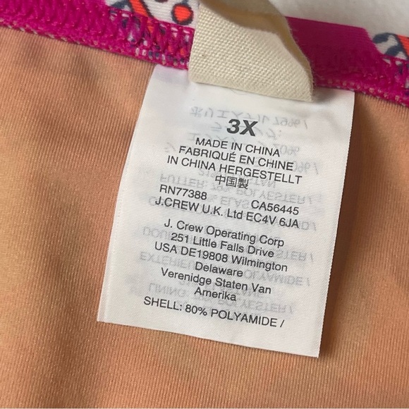 NWT J Crew x SZ Blockprints Swim Bottoms Pink AO968 3X - Picture 7 of 8